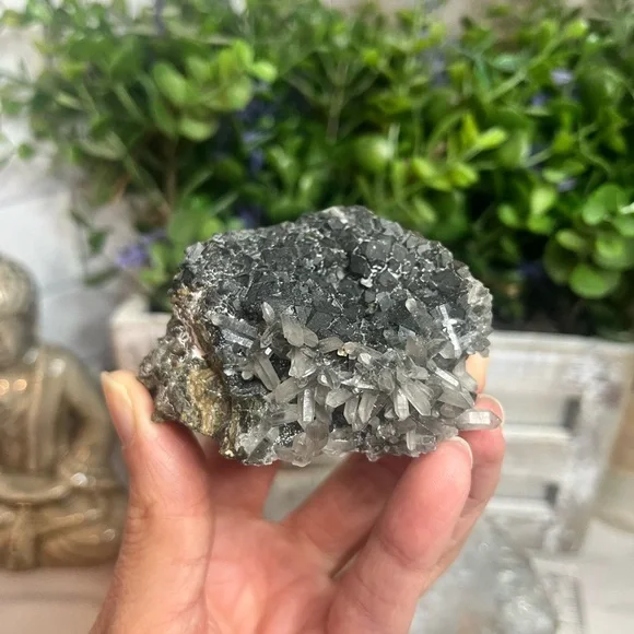 Andradite Garnet with Quartz